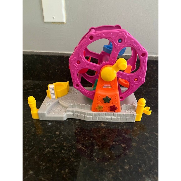 Fisher Price Little People Carnival Musical Ferris Wheel 2003. Tested & Works - Picture 1 of 2
